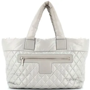 CHANEL Coco Cocoon Zipped Tote Quilted Nylon Large