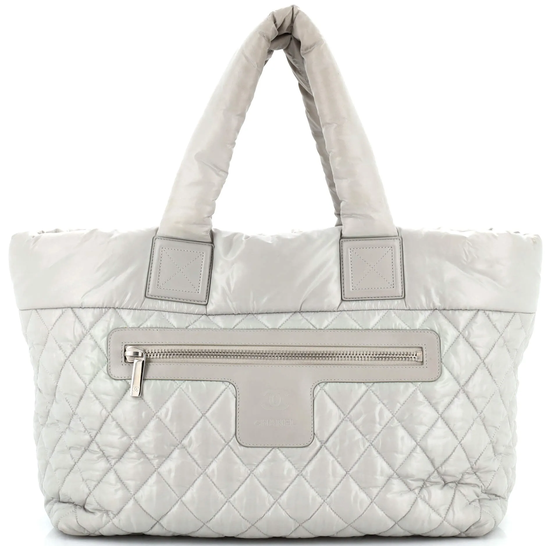 CHANEL Coco Cocoon Zipped Tote Quilted Nylon Large