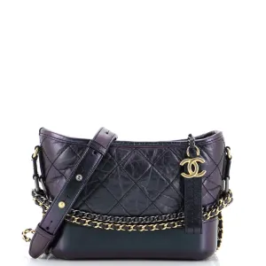 CHANEL Gabrielle Hobo Quilted Aged Calfskin Small