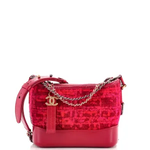 CHANEL Gabrielle Hobo Quilted Tweed and Calfskin Small