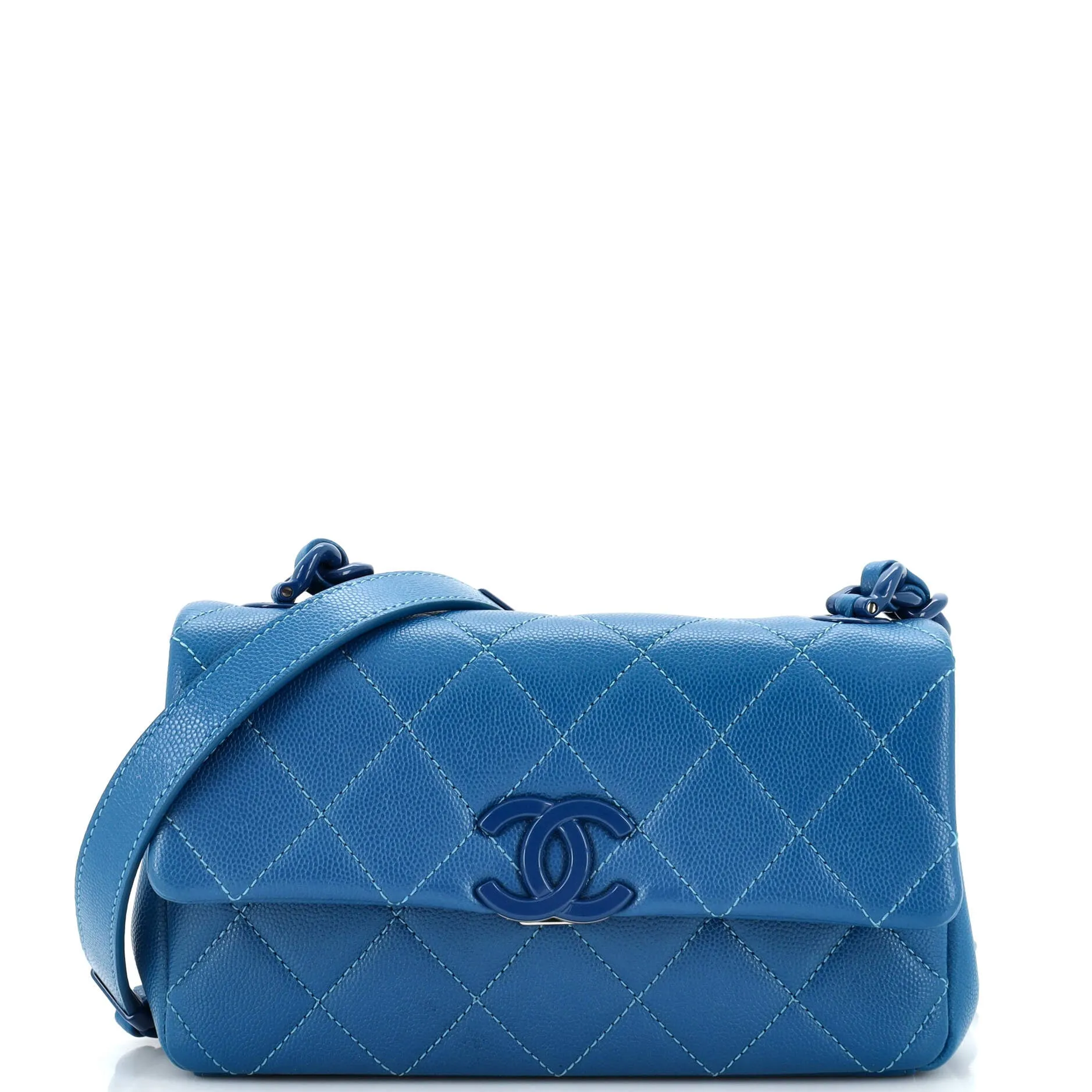 CHANEL My Everything Flap Bag Quilted Caviar Small