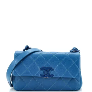 CHANEL My Everything Flap Bag Quilted Caviar Small