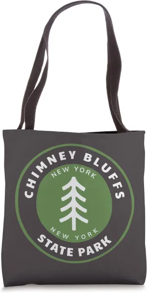 Chimney Bluffs State Park New York NY Forest Tree Vacation Tote Bag
