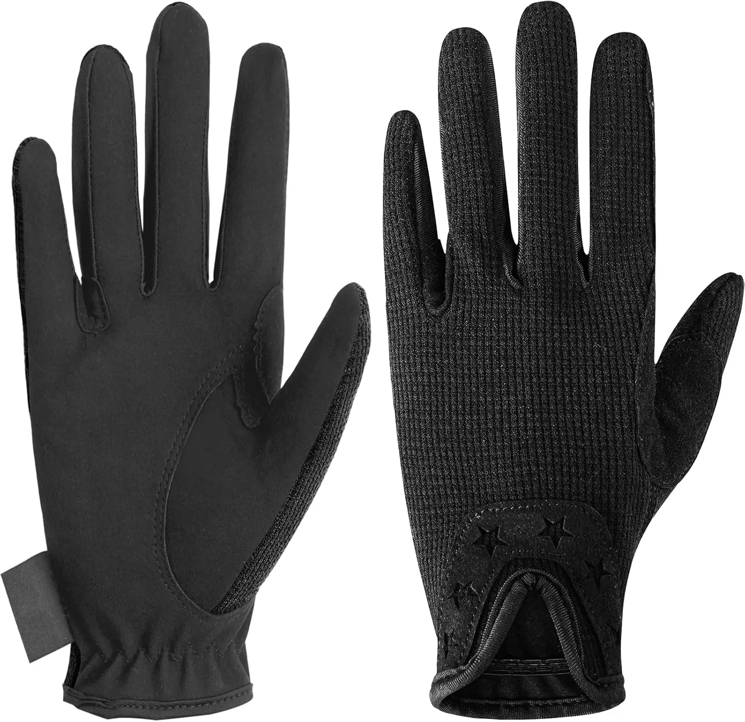 ChinFun Horse Riding Gloves Equestrian Gloves Kids for Girls Boys Durable Breathable Lightweight Comfortable Grip for All Seasons Young Riders Sports Mitts