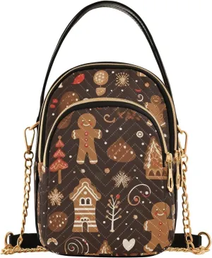 Christmas Nutcracker Crossbody Bags for Women Small Purse Chain Shoulder Bags Hand Bags for Trip Gifts Work