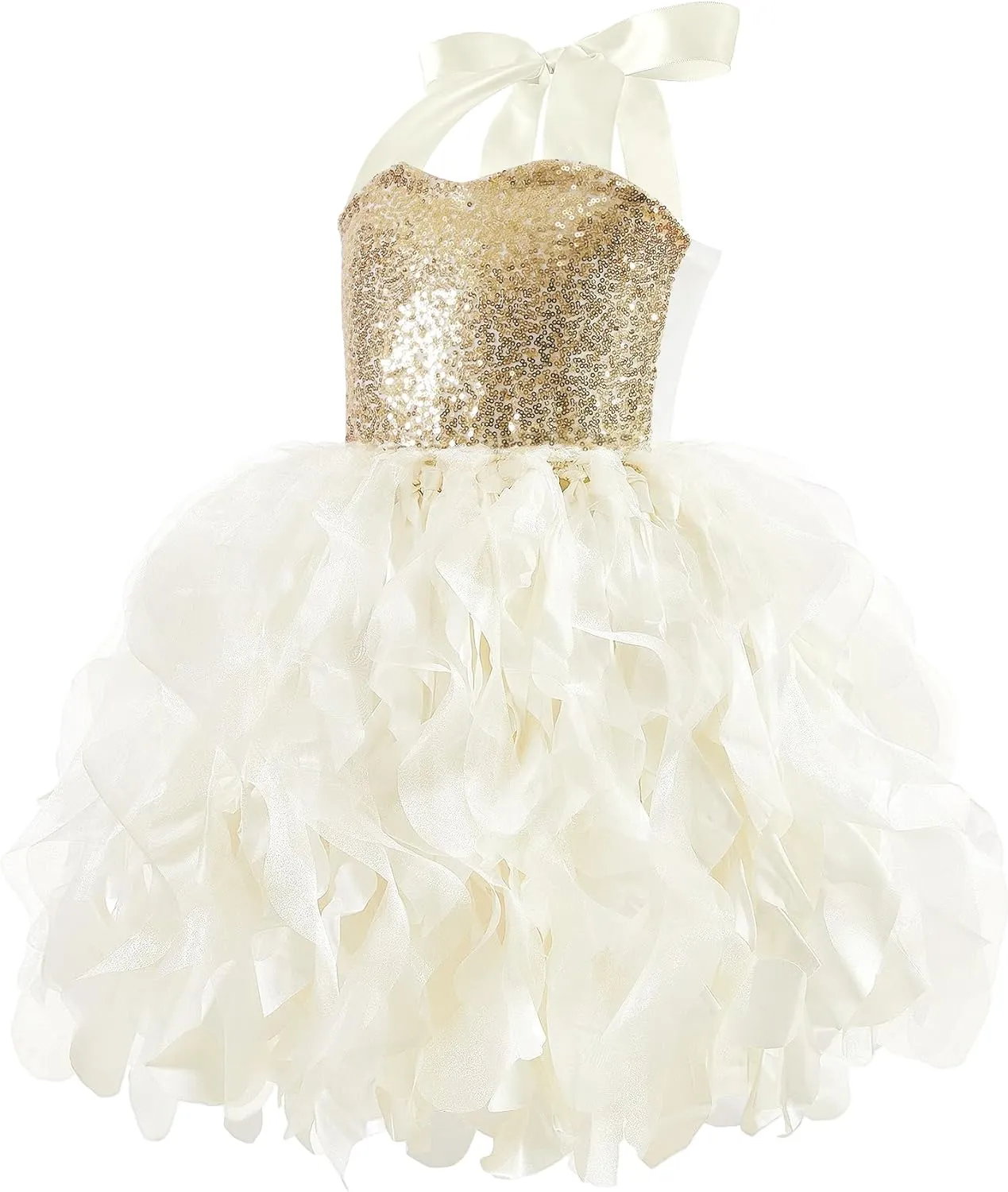 Christmas Tutu Dress for Girls Sequin Tulle Fairy Ball Dresses for Toddler Kid Little Girl Fancy Sparkly Birthday Outfit