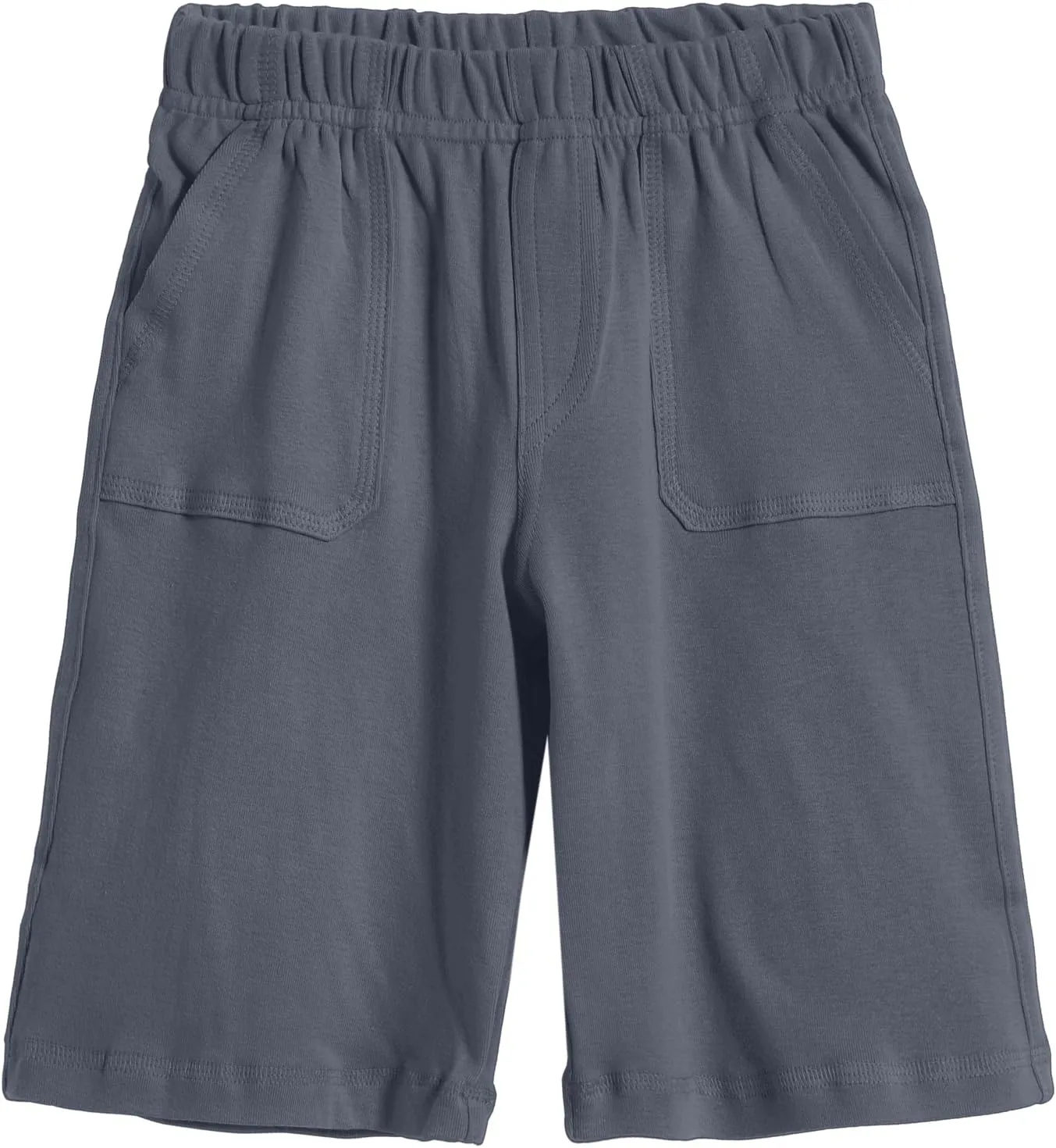 City Threads Little Boys' 3-Pocket Soft Jersey Shorts Perfect for Sensitive Skin SPD Sensory Friendly Clothing, Concrete 5