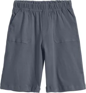 City Threads Little Boys' 3-Pocket Soft Jersey Shorts Perfect for Sensitive Skin SPD Sensory Friendly Clothing, Concrete 5