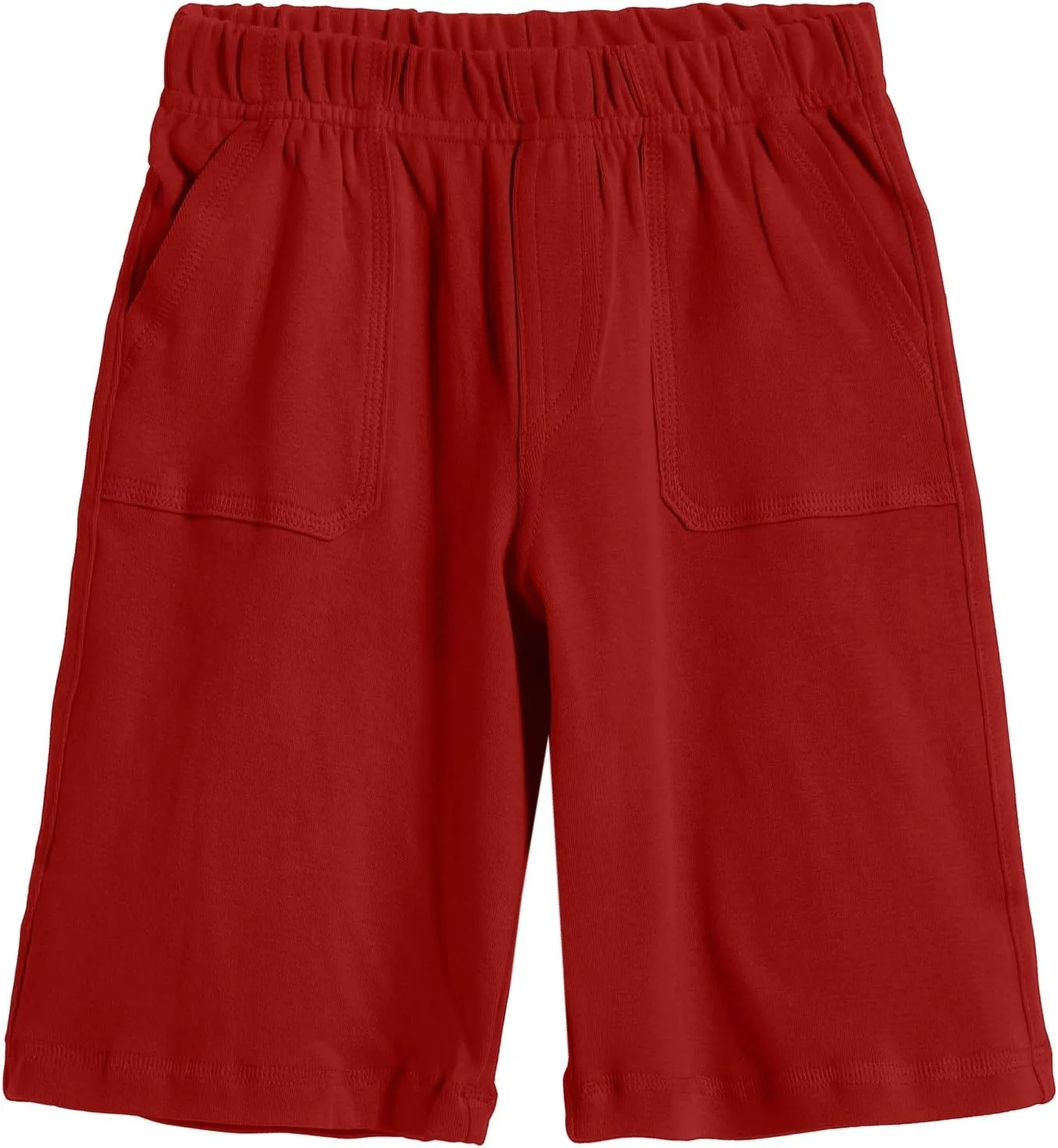 City Threads Little Boys' 3-Pocket Soft Jersey Shorts Perfect for Sensitive Skin SPD Sensory Friendly Clothing, Red 6