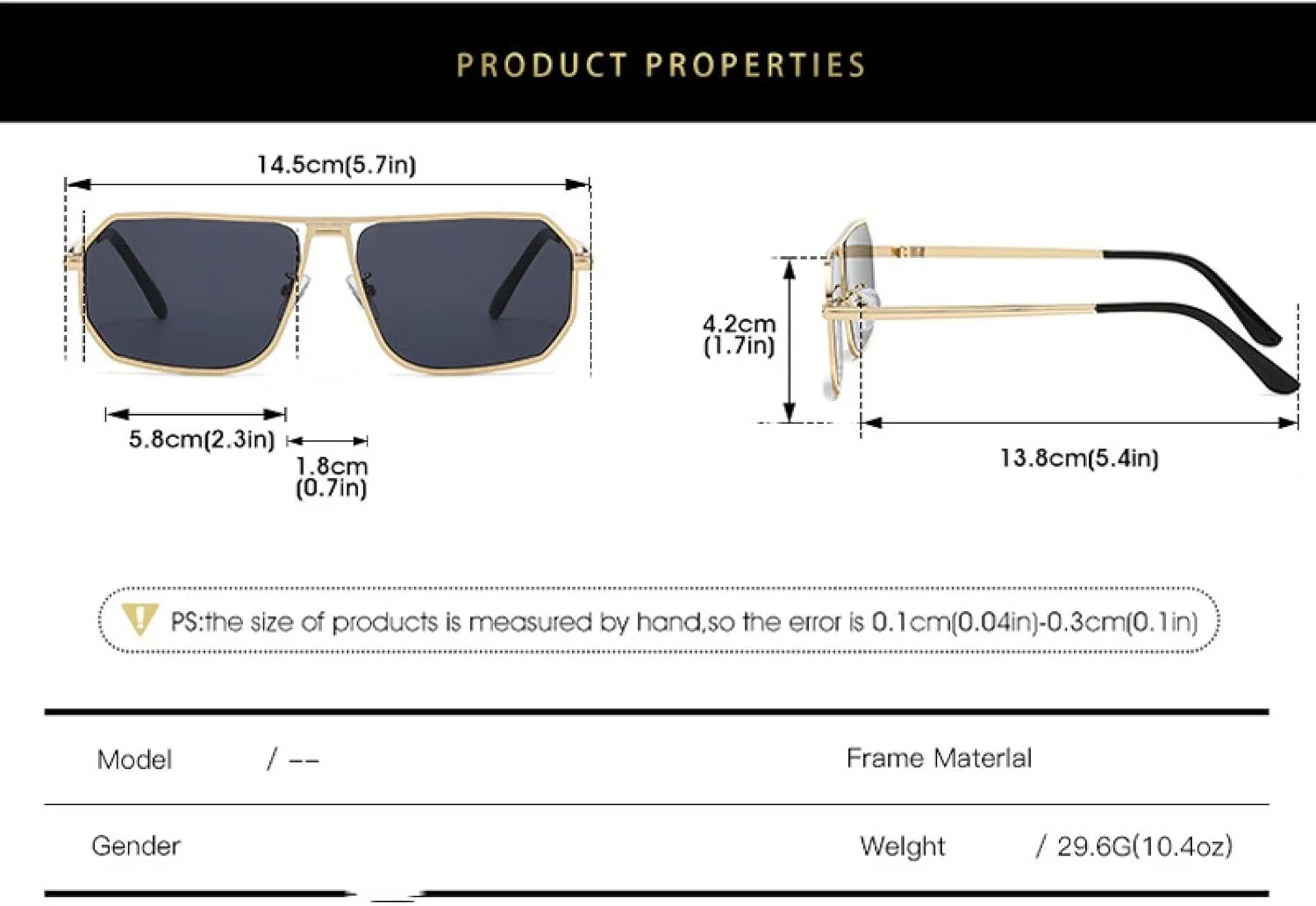 Classic Sunglasses for Women Men Fashion Trendy Luxury Popular Metal Shades Outdoors Travel Glasses Uv400