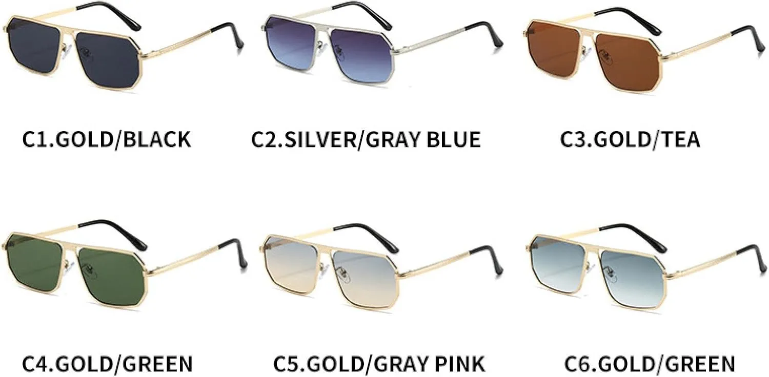 Classic Sunglasses for Women Men Fashion Trendy Luxury Popular Metal Shades Outdoors Travel Glasses Uv400