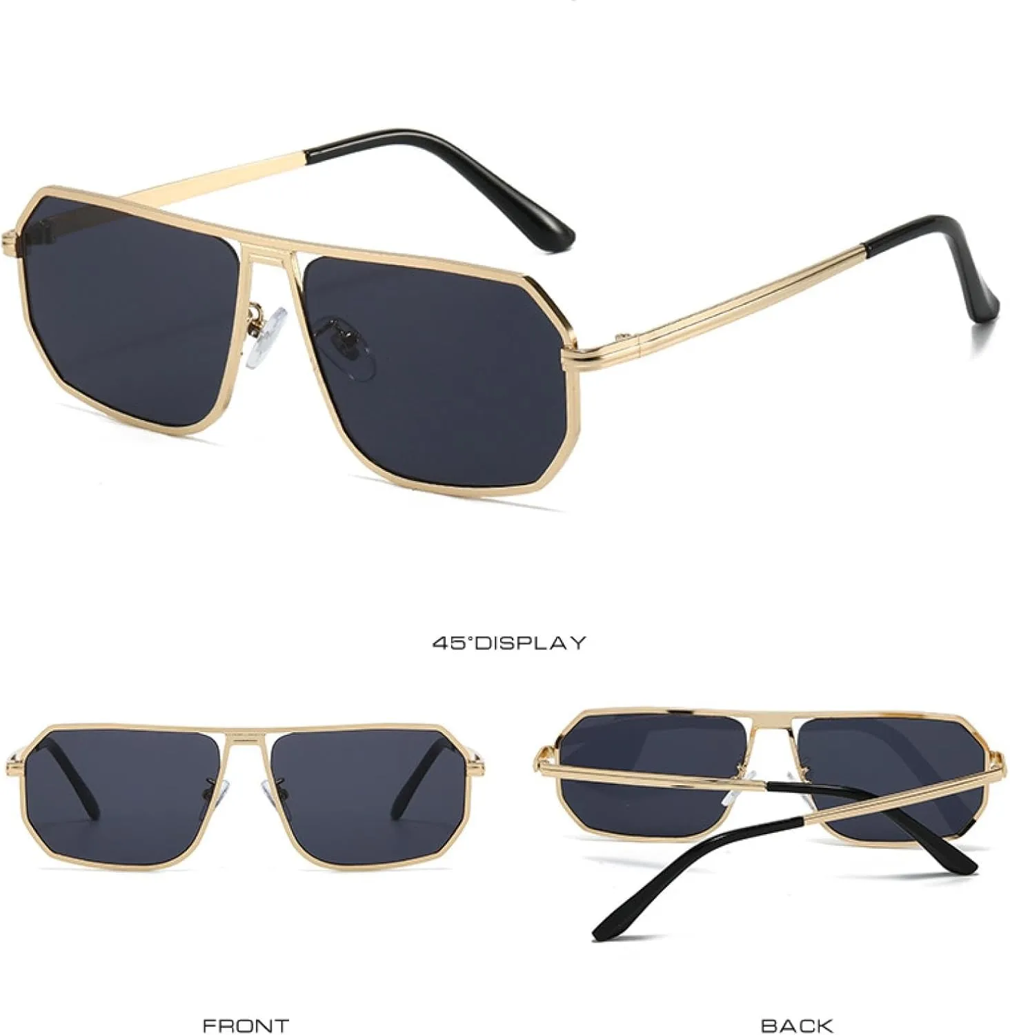 Classic Sunglasses for Women Men Fashion Trendy Luxury Popular Metal Shades Outdoors Travel Glasses Uv400