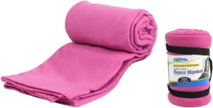 Cloudz Cozy Fleece Airplane Travel Blanket for Your Flight, Car, Camping, Home or Comforting Warmth Anywhere! - Fuchsia