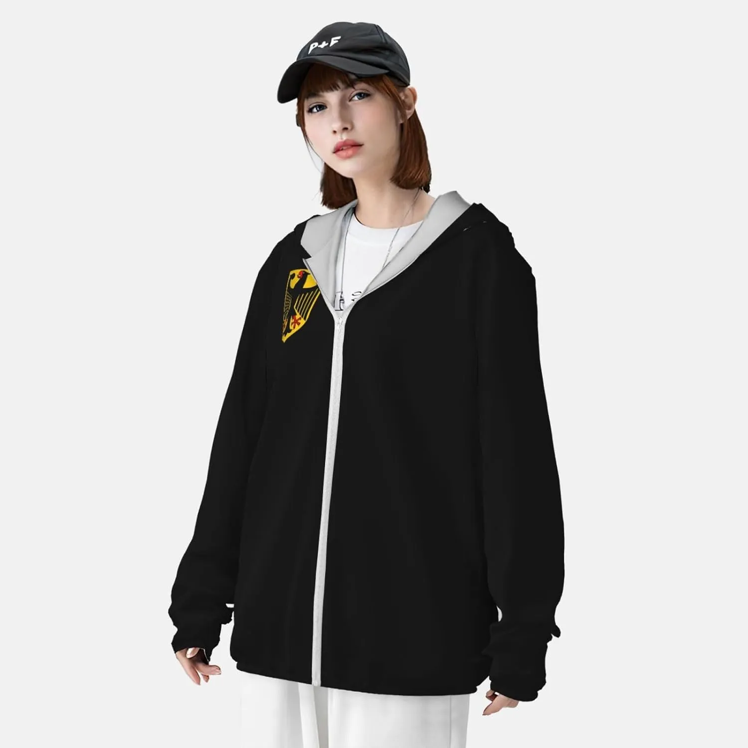 Coat Of Arms Of Germany Adult Sun Shirts Long Sleeve Uv Sun Protection Hoodie Fishing Hoodies For Mens Womens