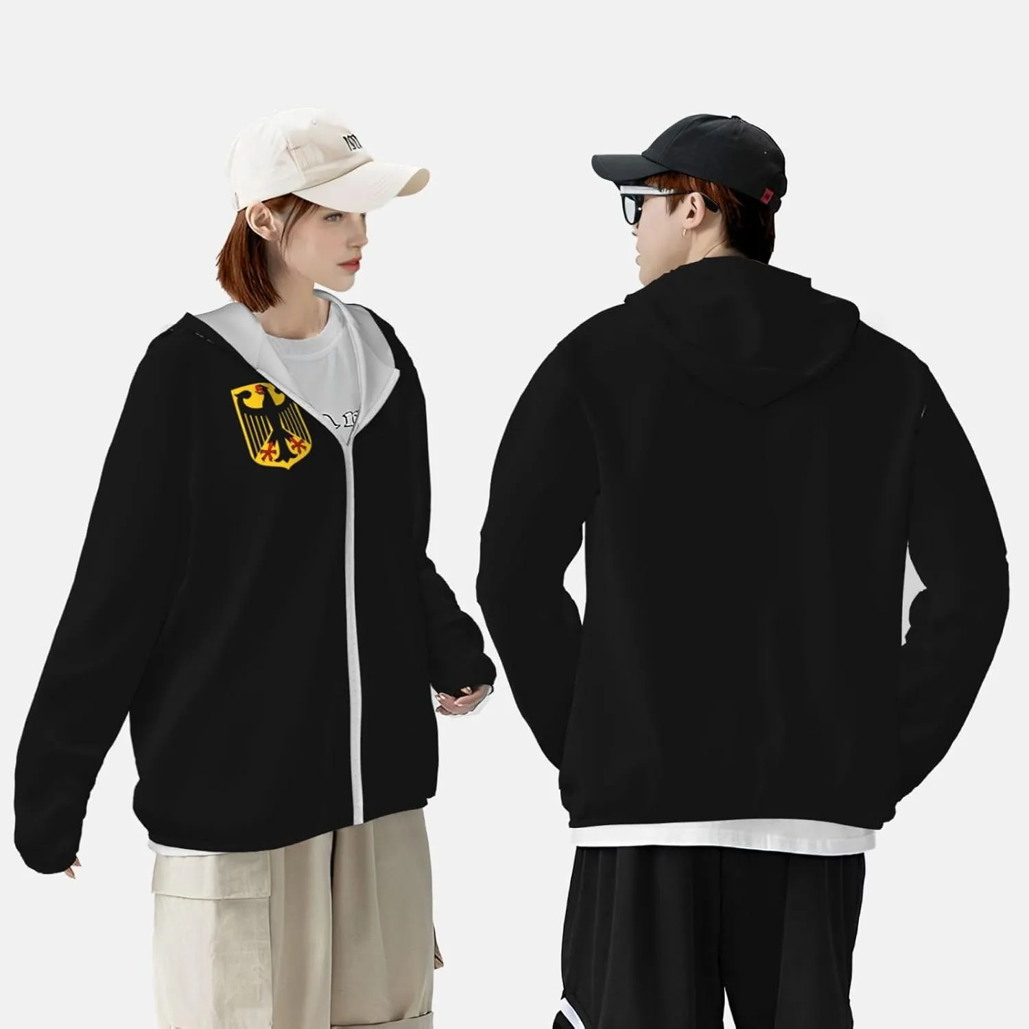 Coat Of Arms Of Germany Adult Sun Shirts Long Sleeve Uv Sun Protection Hoodie Fishing Hoodies For Mens Womens