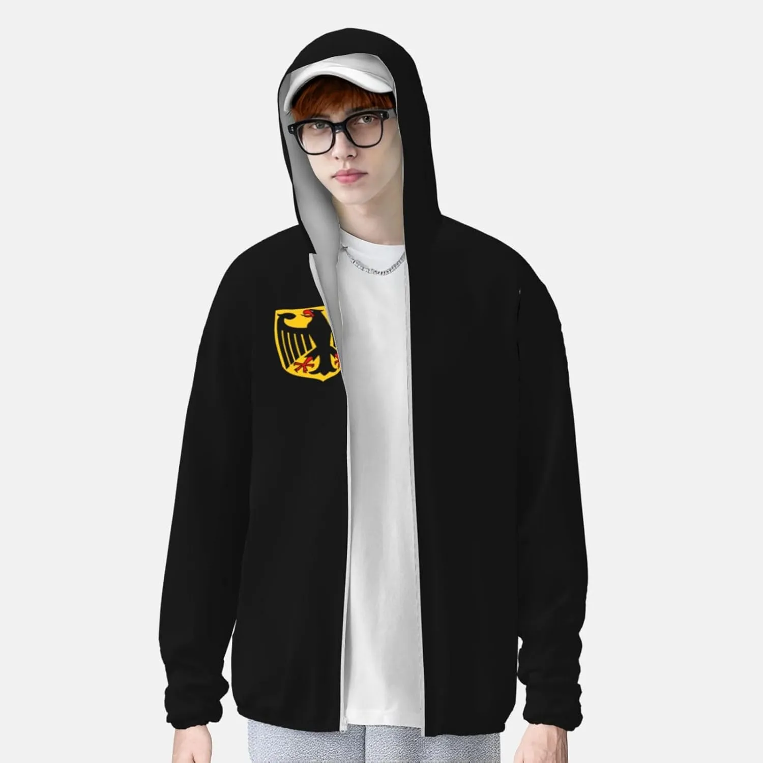 Coat Of Arms Of Germany Adult Sun Shirts Long Sleeve Uv Sun Protection Hoodie Fishing Hoodies For Mens Womens