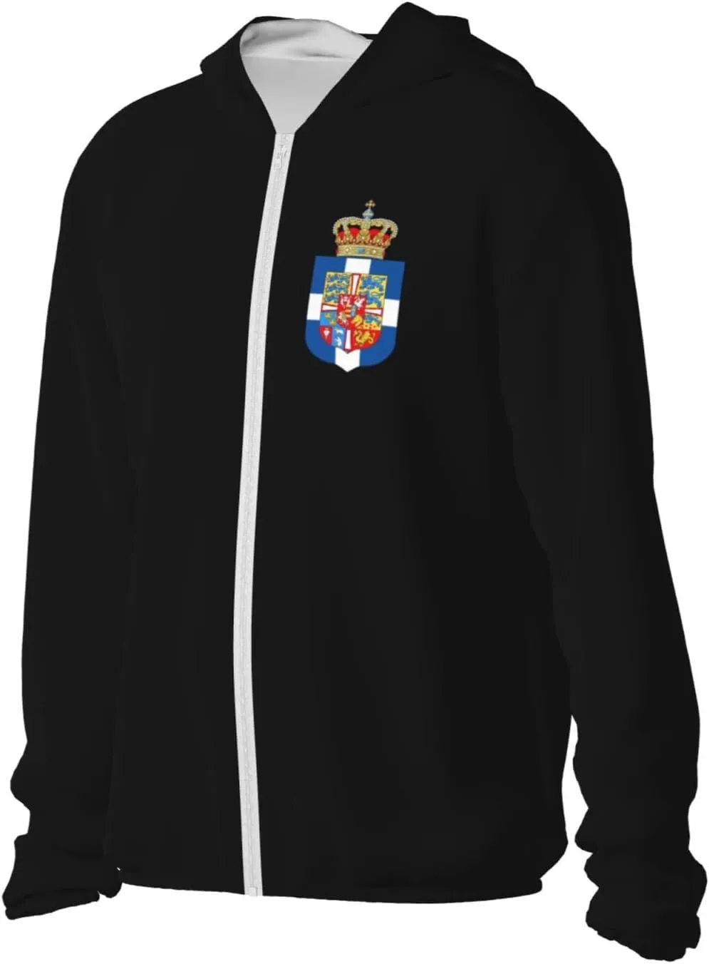 Coat Of Arms Of Greece Adult Sun Shirts Long Sleeve Uv Sun Protection Hoodie Fishing Hooded Sweatshirt For Men Women