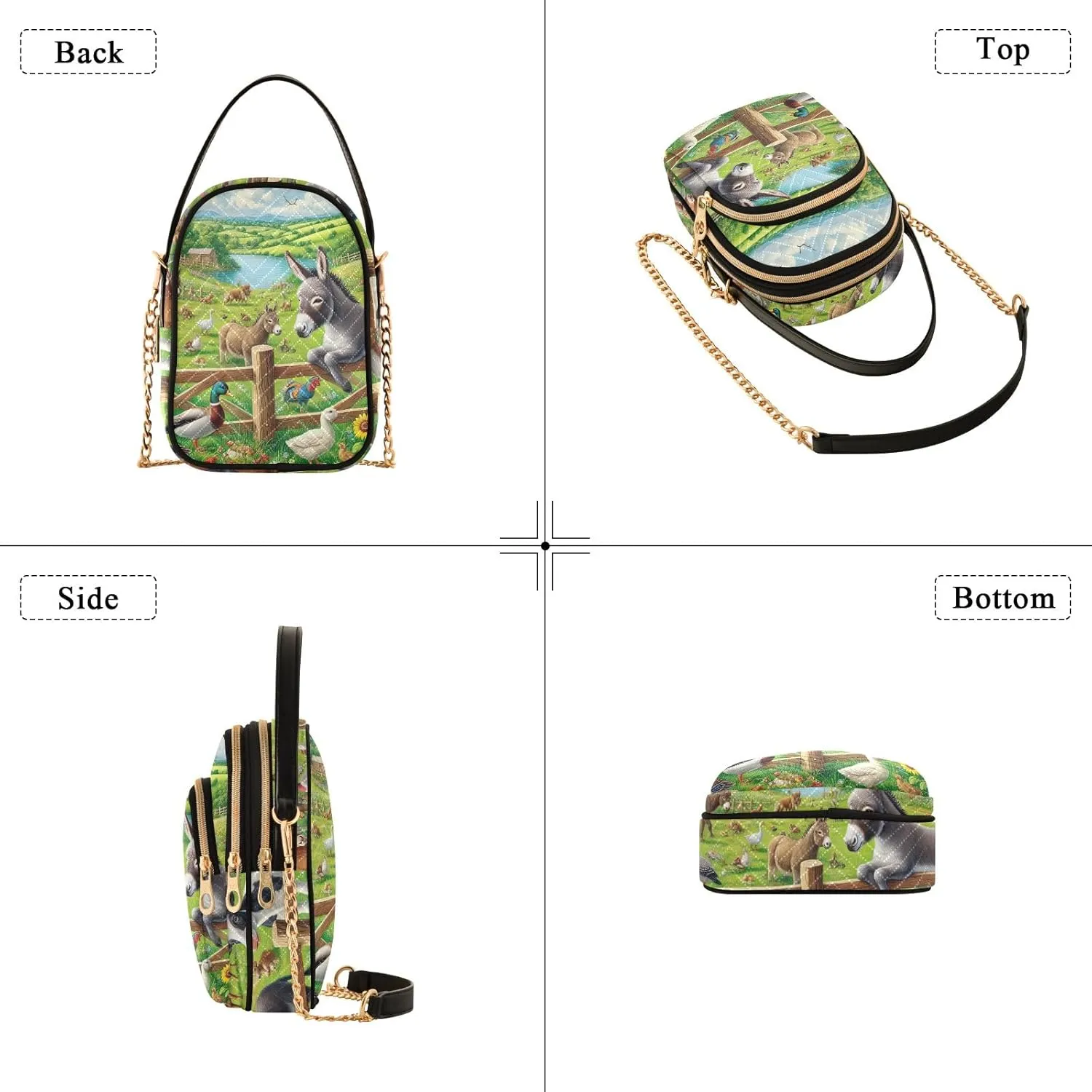 Colorful Small Shoulder Bags for Women Crossbody Chain Crossbody Bag