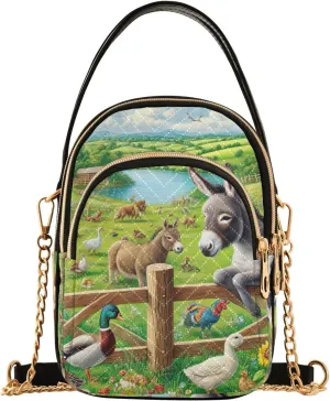 Colorful Small Shoulder Bags for Women Crossbody Chain Crossbody Bag
