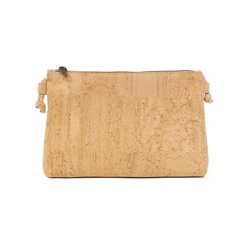 Cork Crossbody Bag - Gray and Natural