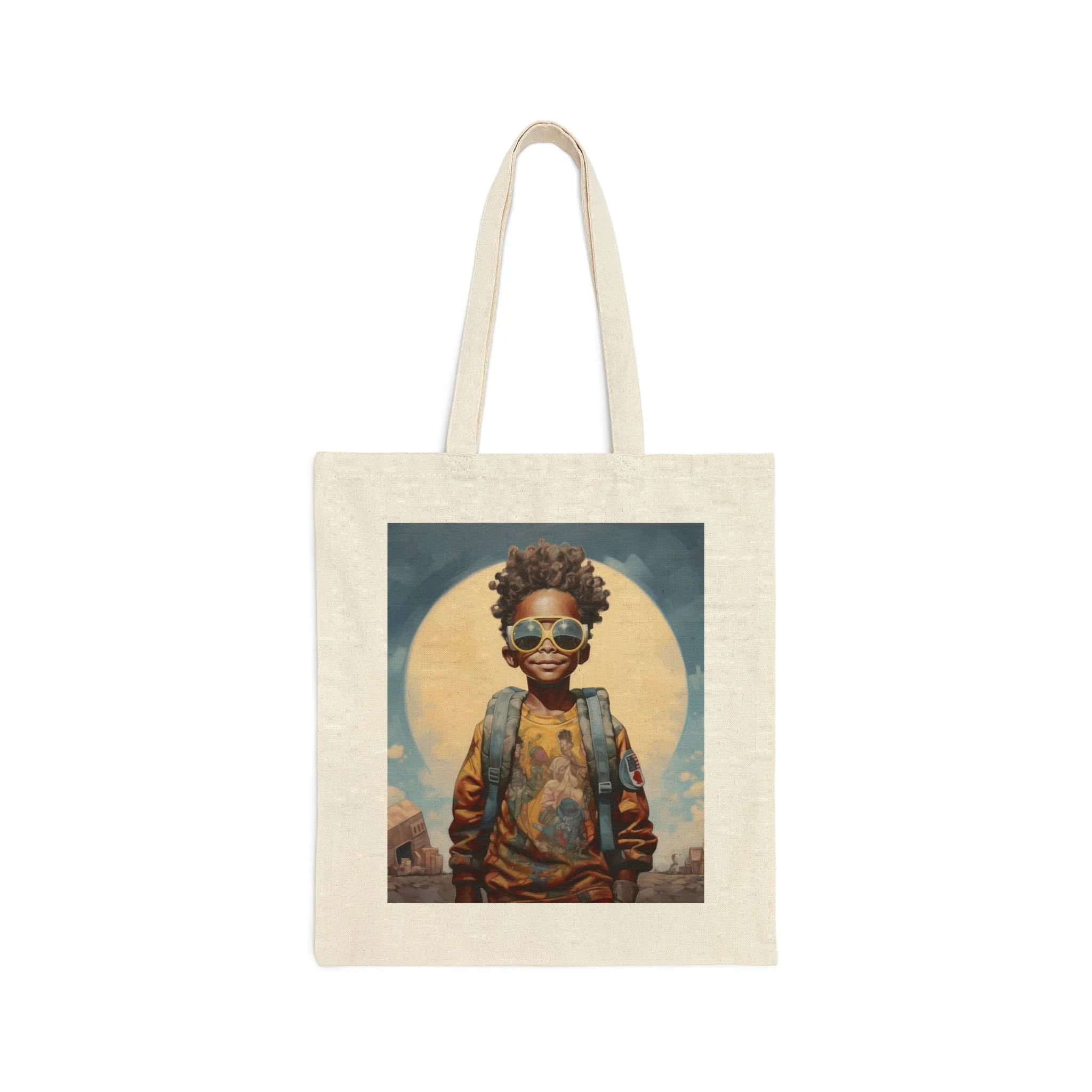 Cotton Canvas Tote Bag Peace Kid