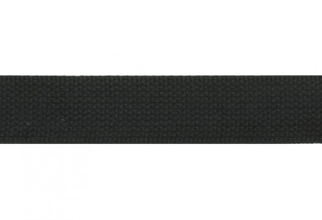 Cotton Webbing 1.5" - Black