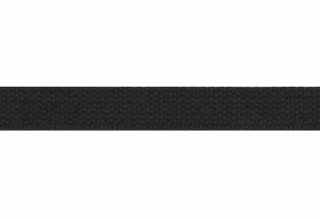 Cotton Webbing 1"  Black - by the yard