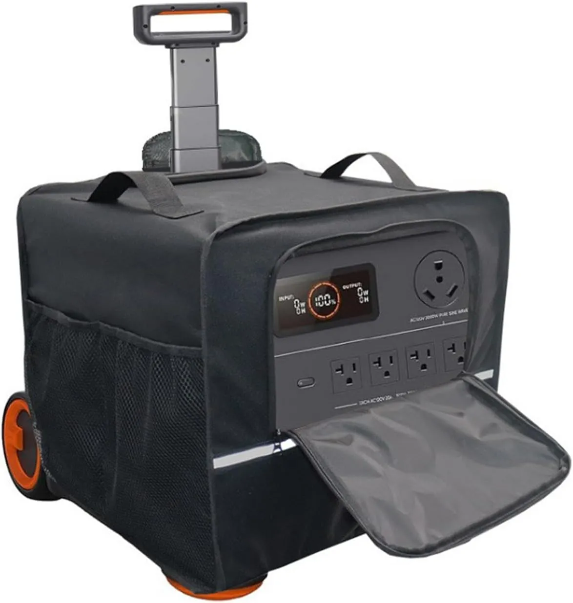 Cover for Jackery Solar Generator Protective - Heavy Duty Waterproof Dustproof 600D Oxford Fabric Case with Handle, Fits Jackery Solar Generator 2000 Plus 400W/3000 PRO 400W/Explorer Kit 4000 Plus