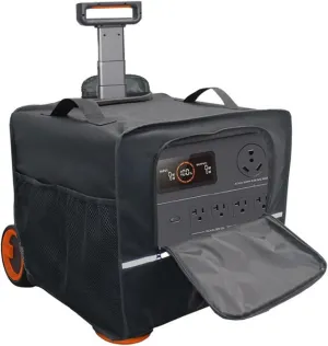 Cover for Jackery Solar Generator Protective - Heavy Duty Waterproof Dustproof 600D Oxford Fabric Case with Handle, Fits Jackery Solar Generator 2000 Plus 400W/3000 PRO 400W/Explorer Kit 4000 Plus