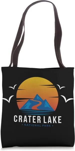 Crater Lake Mountains National Park Oregon Hiking Nature Tote Bag