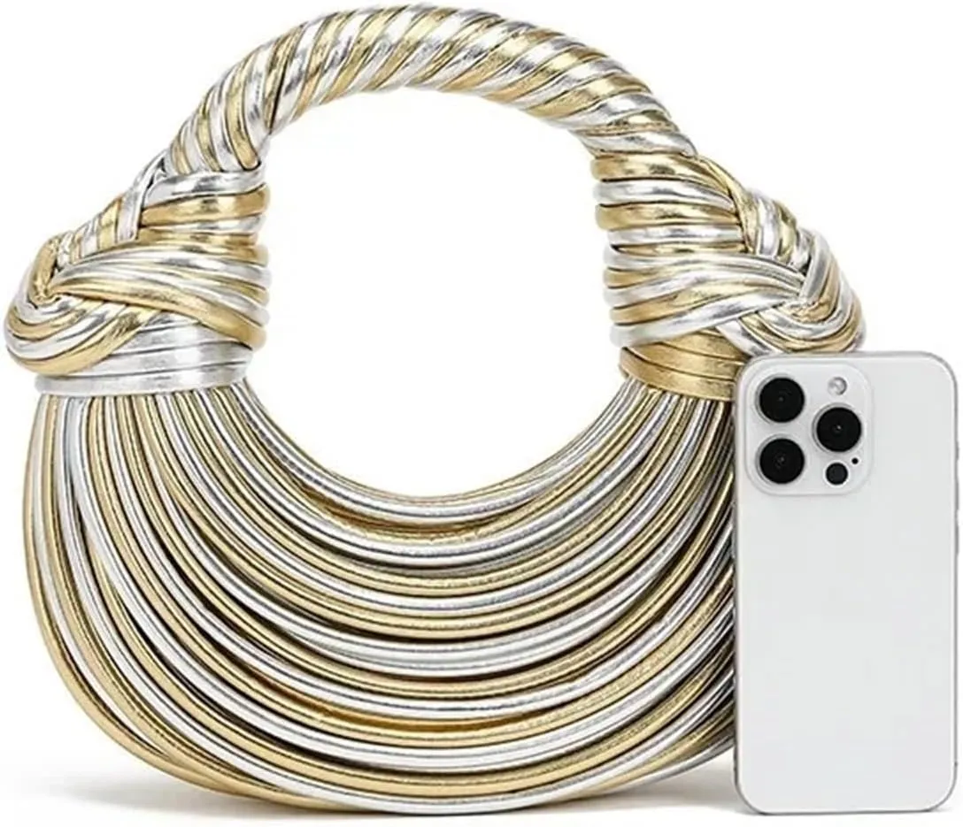 Creative Women's Handbag Hand-woven Label Bread Bag Underarm Bag Crossbody Clutch