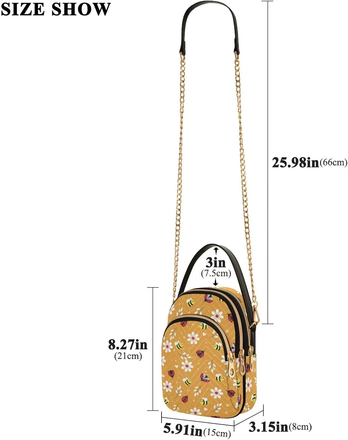 Crossbody Bags for Women Cute Kids Birds Quilted Chain Crossbody Purses Trendy Cross Body Phone Purse Handbag
