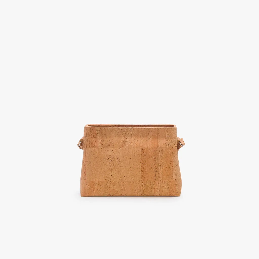 Crossbody Cork Bag with Laser Cut Detail