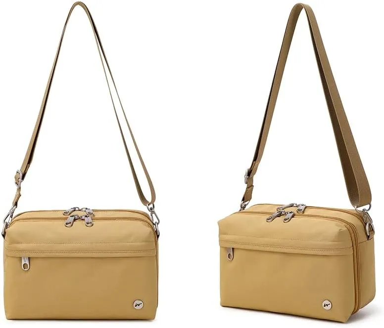 Crossbody Handbag with Coin Purse, 3 Compartments, Zipper, for Travel, Everyday Use