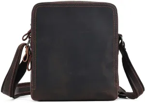 CSCDD Shoulder Bag Crossbody Small Bag Crazy Horse Leather Retro Crossbody Bag For Men