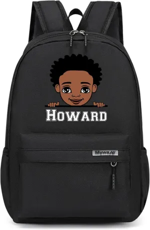 Custom Backpack for Girls Boys with Name Design, Personalized Backpack Lightweight for Camping Travel, Back To School Shoulder Bookbags Customizable for Kid Child
