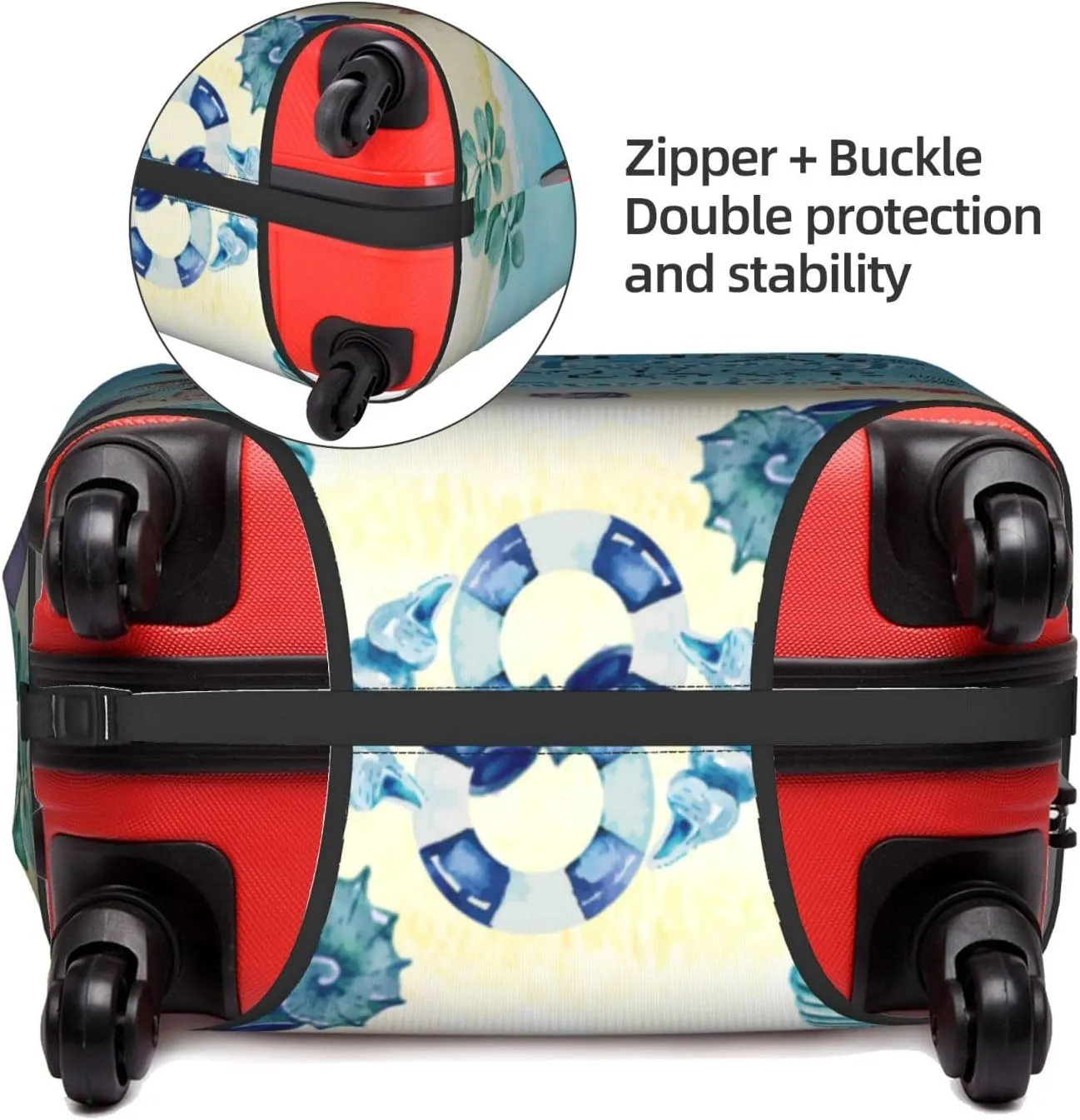 Custom Travel Luggage Cover with Face Photo, Personalized Suitcase Cover Printed with Face Photo, Personalized Baggage Suitcase Protector Customized Print Luggage Covers for Traveling, Business Trip