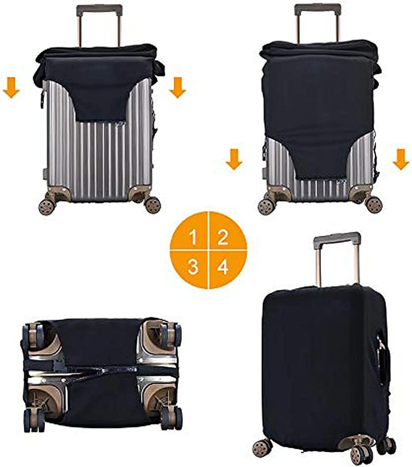 Custom Travel Luggage Cover with Face Photo, Personalized Suitcase Cover Printed with Face Photo, Personalized Baggage Suitcase Protector Customized Print Luggage Covers for Traveling, Business Trip
