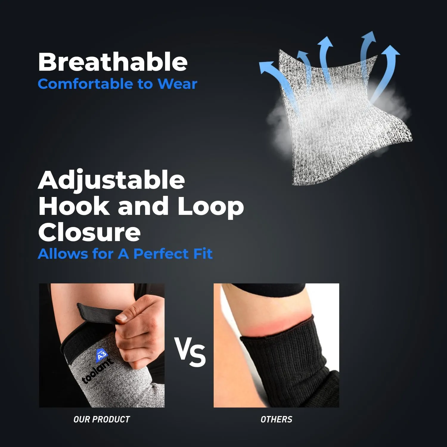 Cut Resistant Farmers Sleeves with Thumb Hole, Arm Protectors for Thin Skin and Bruising, for Gardening, Welding, Kitchen, Arm Guards for Biting, Pet Grooming, Grey, 1 Pair