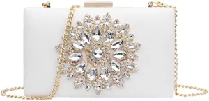 Cute Diamond Evening Clutch Purse Shoulder Bag Crossbody Handbag With Chain For Women
