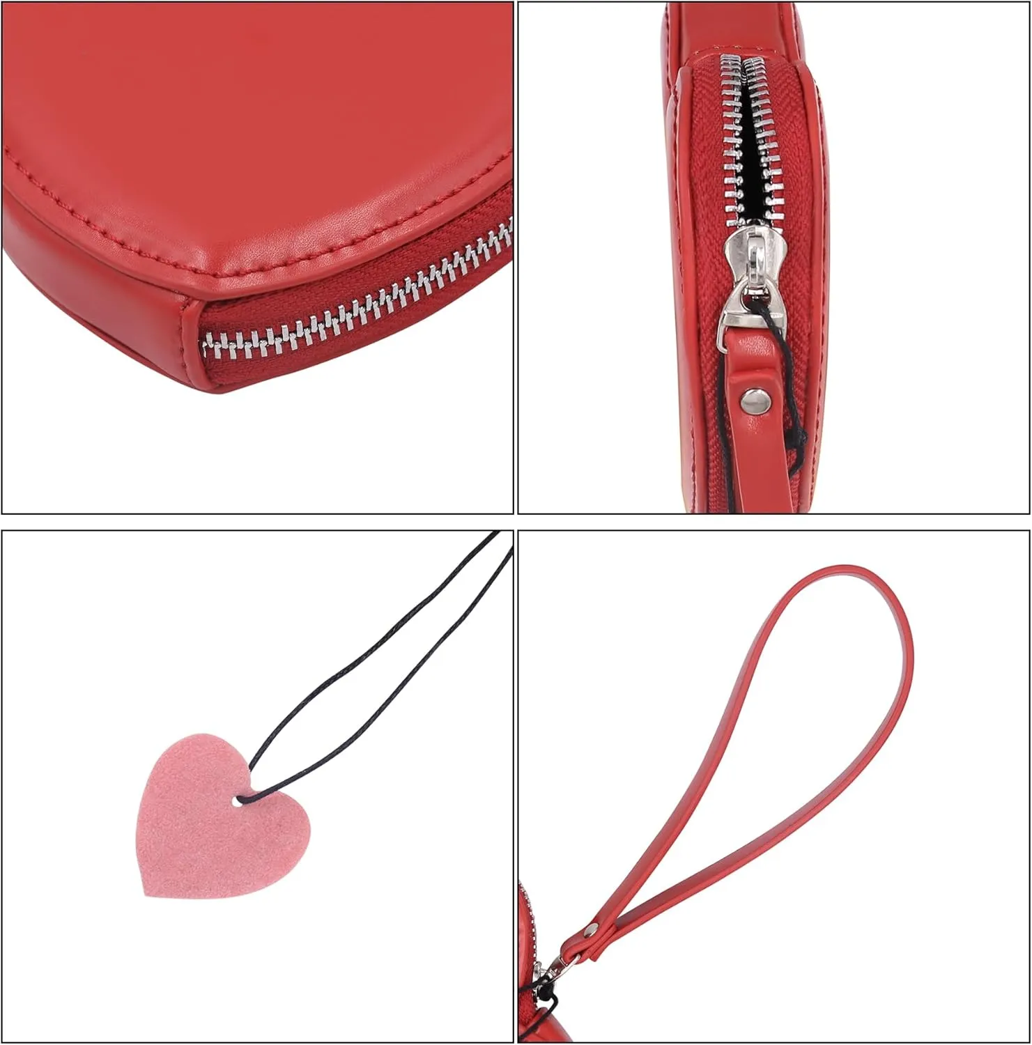 Cute Heart Shape Shoulder Bag Crossbody Handbags Coin Change Purse for Little Girls Toddlers