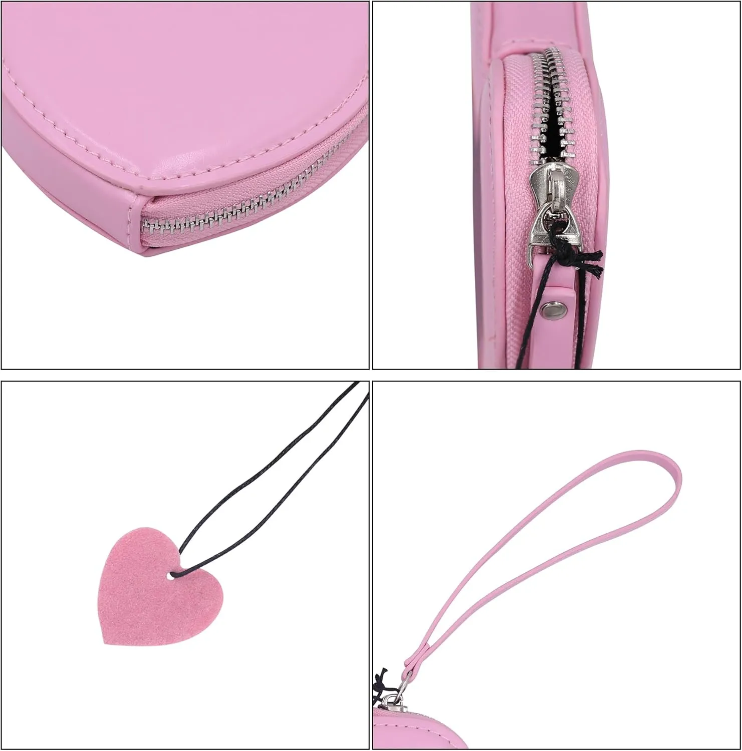 Cute Heart Shape Shoulder Bag Crossbody Handbags Coin Change Purse for Little Girls Toddlers