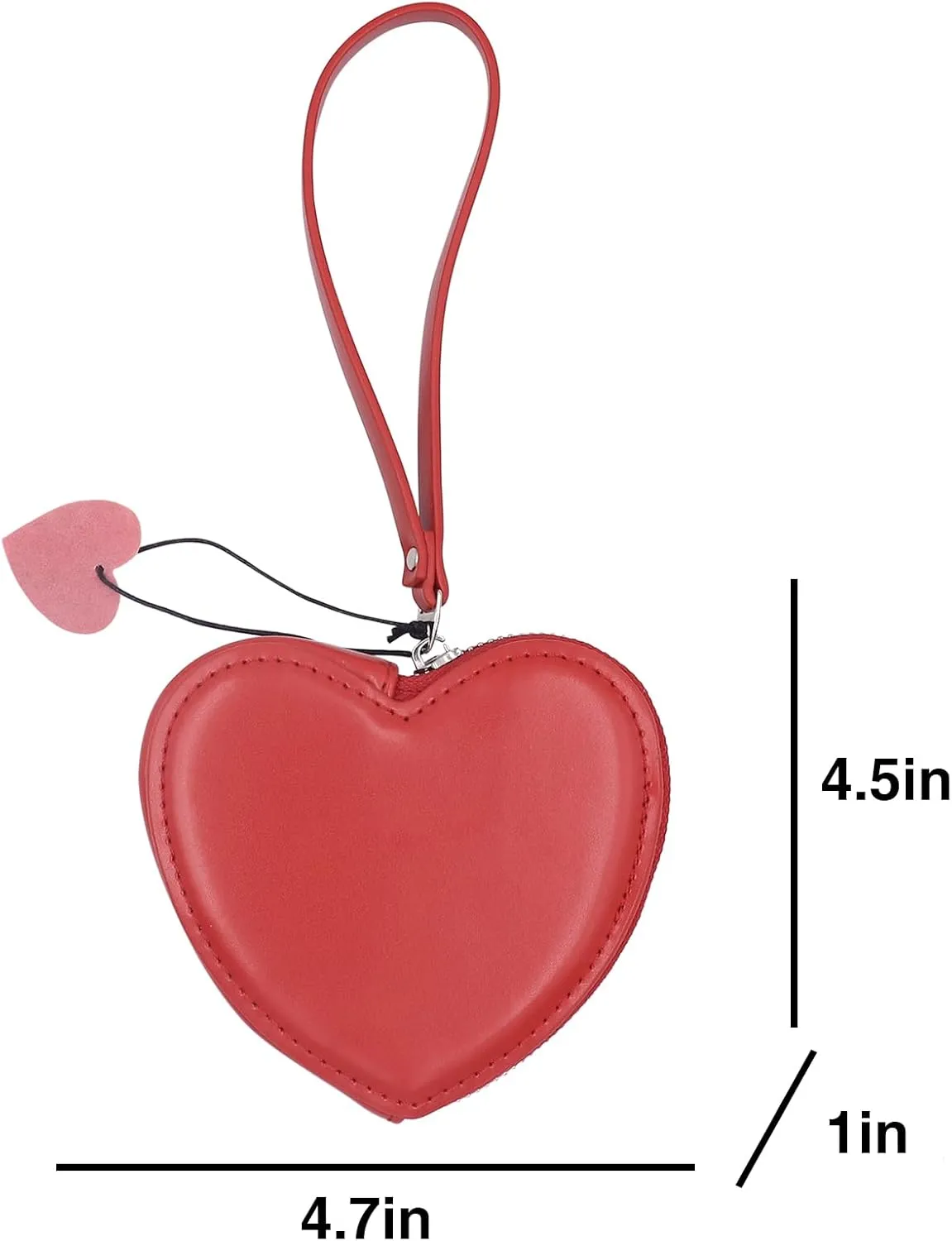 Cute Heart Shape Shoulder Bag Crossbody Handbags Coin Change Purse for Little Girls Toddlers
