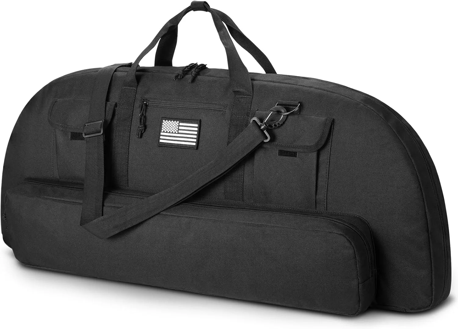 CVLIFE 37" Compound Bow Case, Bow Bag Soft Bow Case Compact Arrow Case Soft Light-Weight with Backpack Strap, Shoulder Straps Archery Bow Case with Arrow Pocket Padding for Hunting Protection