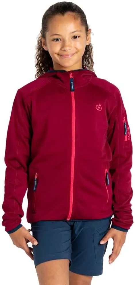Dare 2b Unisex - Kids Dare 2b Kids Explore Mountain Active Fleece Explore Fleece for Kids, beetroot, 9 år