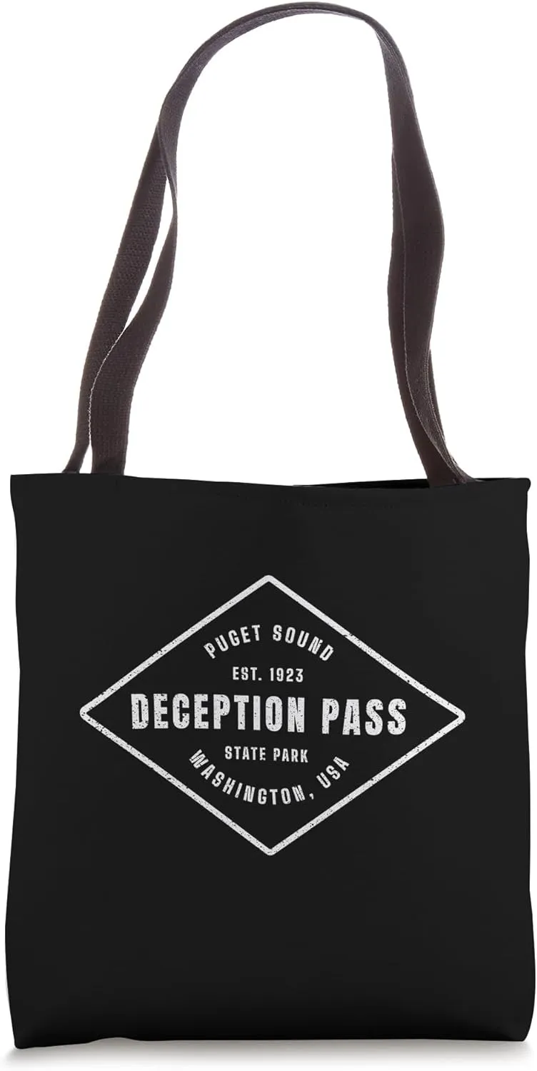 Deception Pass State Park Washington Souvenir Design Tote Bag