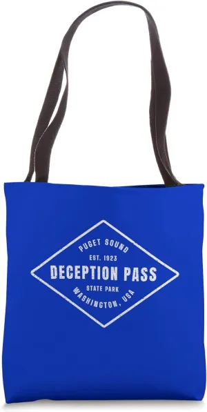 Deception Pass State Park Washington Souvenir Design Tote Bag