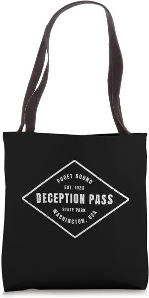 Deception Pass State Park Washington Souvenir Design Tote Bag