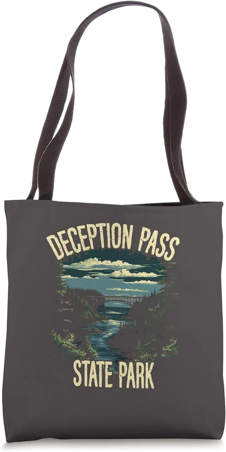 Deception Pass State Park Washington USA Tote Bag