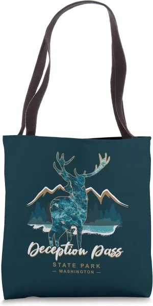 Deception Pass State Park Washington Vacation Souvenir Tote Bag